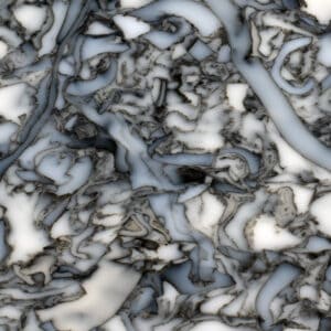 Smile Plastics Black Dapple close up of marble