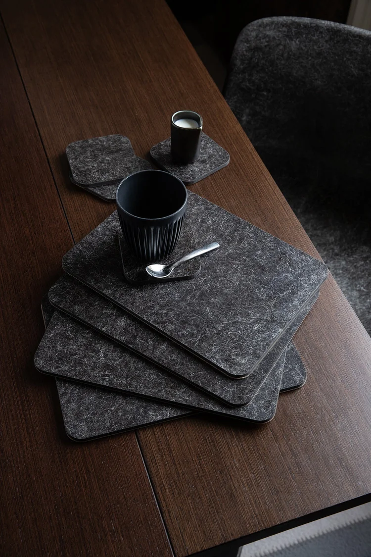 Solidwool placemats and coasters